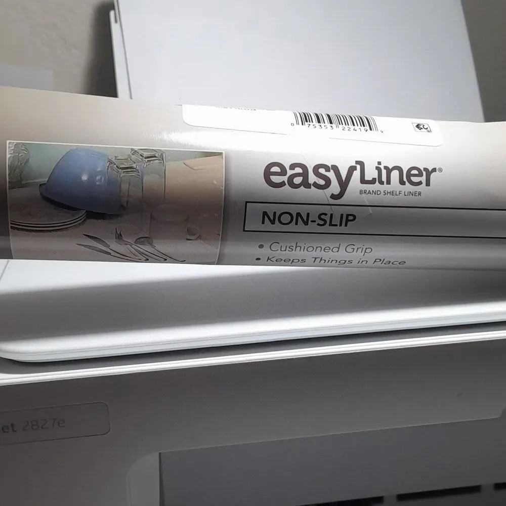 easyLiner Non-Slip Shelf Liner Roll Beige 12 in W x 5 ft L, 1 Pack